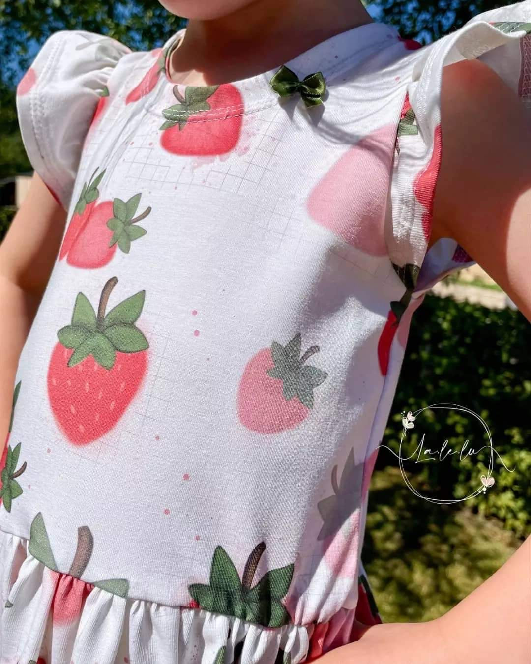 Erdbeere Stoff Eigenproduktion